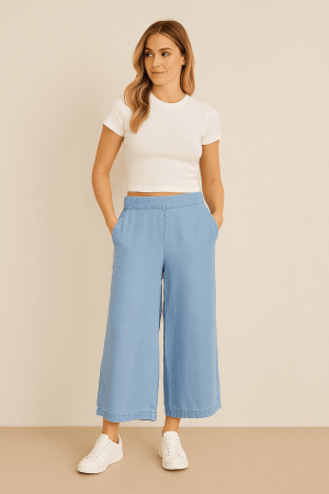 WIDE TENCEL CULOTTE PANTS
